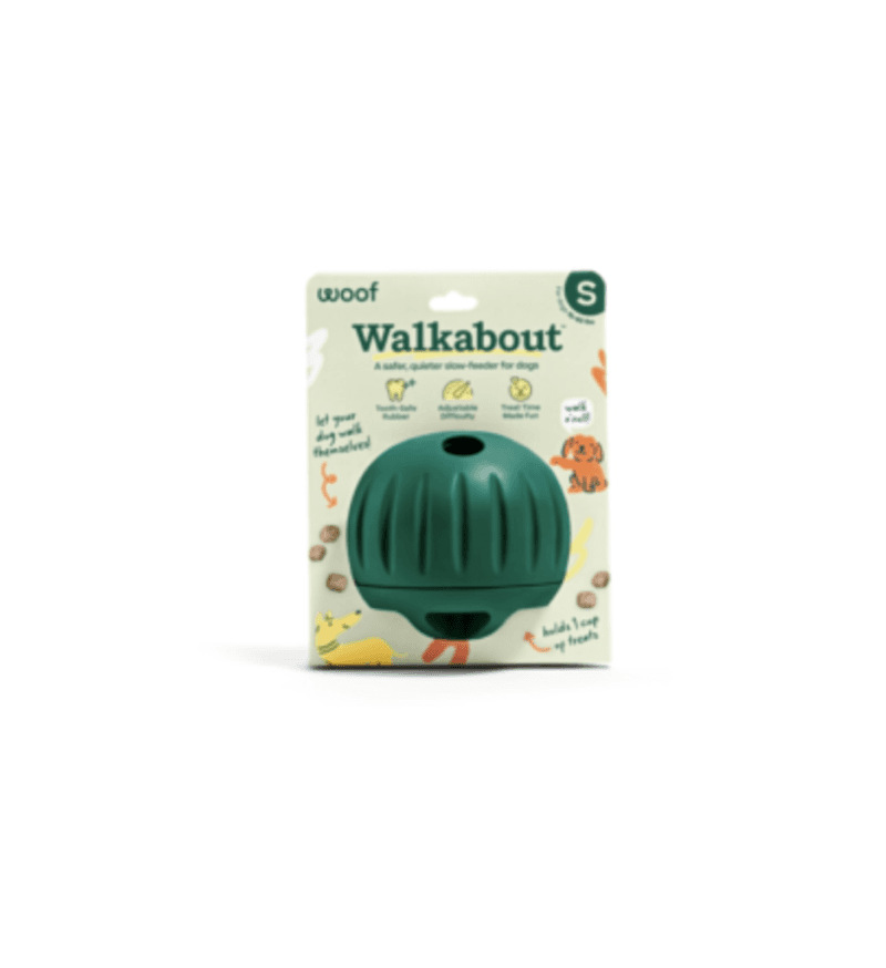 Woof Pet Forager Walkabout Dog Slow Feeder & Treat Toy, Large (Size: Large)