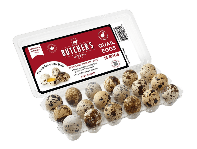 The Butcher's Pup Farm Fresh Quail Eggs Frozen Dog & Cat Treats, 18-count (Size: 18-count)
